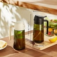 thumbnail image 2 of YOSANG PRE 16oz/470ml Light-Blocking Dark Oil Sprayer for Cooking, 2 in 1 Olive Oil Dispenser Bottle for Kitchen, Premium Dark Green Glass Oil Bottle, Food-Grade Oil Mister for Air Fryer, BBQ (Black), 2 of 8