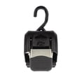 thumbnail image 4 of Fulton Boat Transom Tie Down Strap 2062100 F2; Used To Eleminate Slippage During Travel; 2500 Pound Breaking Strength; 2 Inch Width x 43 Inch Length; Retractable; Vinyl Coated J-Hooks; Pack of 2, 4 of 9