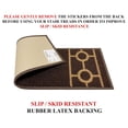 thumbnail image 3 of Machine Washable Stair Treads Skid Slip Resistant Backing Indoor Carpet Stair Treads Chain Border Design 9 inch x 26 ¼ inch (Set of 13, Brown Beige), 3 of 7