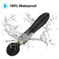 thumbnail image 3 of XBONP Handheld Massager Wand Dual Motors Vibrator Wand, Quiet & Waterproof, 18 Patterns for Tension Relief, Muscle, Back, Soreness Black, 3 of 7