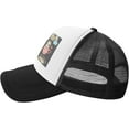 Cute Sloths and Tropical Palm Black Mesh Baseball Cap Sun Visor Hat