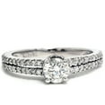 thumbnail image 3 of Pompeii 1 1/4ct Pave Halo Round Diamond Ring 14K White Gold (G,I1), 3 of 3