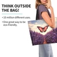 thumbnail image 2 of Fotbe Butterfly Over Lavender Bolsa Tote Estética de Lona con Estampado para Mujer - Bolsa Reutilizable de Hombro Casual para Vacaciones, Compras, Trabajo y Gimnasio, 2 of 8