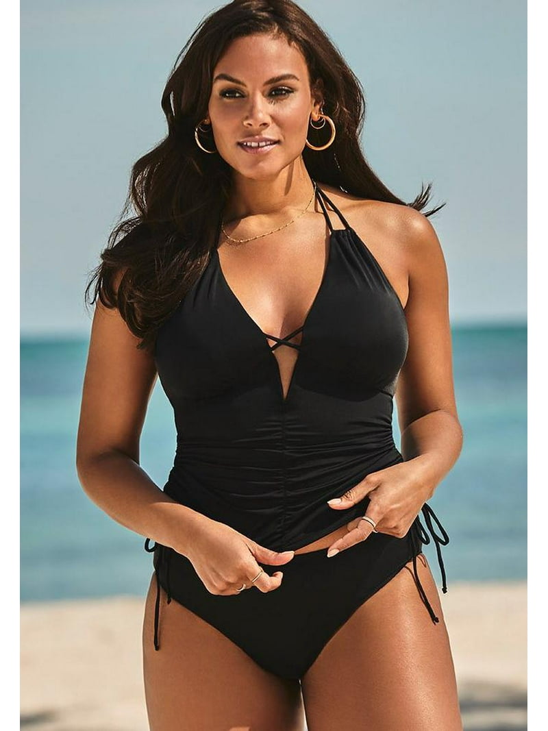 Swimsuits for All Women's Plunge Tankini Top