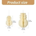 thumbnail image 2 of Milue Set of 6 Honeycomb Paper Pendants Snowman Christmas Ornament Party Decoration, 2 of 11