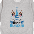 thumbnail image 3 of Inktastic Happy Hanukkah Unicorn Toddler Sweatshirt, 3 of 4