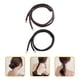 thumbnail image 4 of ColoMX 2pcs Ties de cabello multifuncional multifuncional Soporte de cola de caballo decorativo Bandas de pelo de cuero, 4 of 7