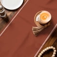thumbnail image 3 of Red Brown Cute Gourd Table Runner 70 Inches, Geometric Modern Abstract Art Bed Runner Dresser Scarves Tabletop for Indoor Outdoor Parties/Ceremony/Banquet, 13" x 70", 3 of 9