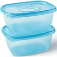 thumbnail image 5 of Gladware Freezerware Food Storage Containers, Large Rectangle Holds 64 Ounces of Food, 2 Count Set  Freezer Safe Containers to Store Food and Preserve Freshness  6 Pack  12 Containers Total, 5 of 10