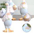 thumbnail image 4 of Cartoon Duck Statue Hand Printed Resin Crafts Animal Ornament For Home Garden, 4 of 5