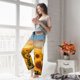thumbnail image 5 of Balery Beautiful Golden Sunflower Field Pantalones de pijama para mujer, pijamas ultraligeros, pantalones de estar por casa-Medium, 5 of 6