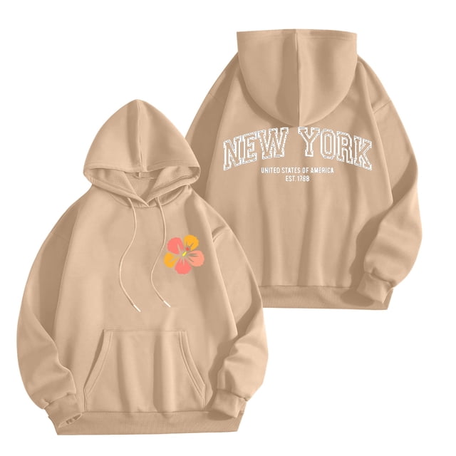 WEAIXIMIUNG Chandails en Molleton pour Femmes Sans Capuche avec Graphiques Pull Décontracté à la Mode Imprimé Lettre Chandail à Capuchon Chandail à Capuchon Chandail à Capuchon