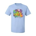 thumbnail image 2 of Wild Bobby, Colorful Rainbow Paint Love Streetwear Men's Graphic T-Shirt, Light Blue, 3XL, 2 of 3