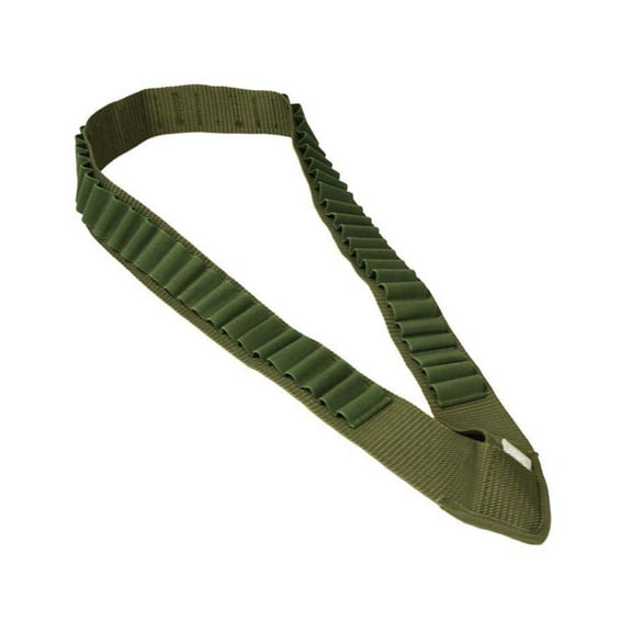 Bandolier 12 or 20 Gauge Fifty Six 56 Shotgun Shell O.D. Green Nylon NcStar