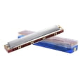 thumbnail image 4 of Suzuki Study-24 24 Holes Harmonica Tremolo Key of C with Cleaning Cloth Box Musical Instrument for Beginner Student, 4 of 4