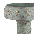 thumbnail image 2 of Menon Bird Bath Feeder, Decorative Designs, Green Terracotta, 20 Inch, 2 of 6