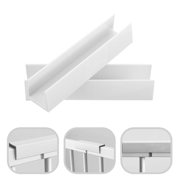 Niceauty 4pcs Dog Gate Parts For Stairs Safety Shaped Design White PVC Material