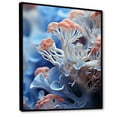 thumbnail image 2 of Designart "The Dance Of White Coral And Anemones I" Coastal Coral Under Water Floater Framed Wall Decor, 2 of 5