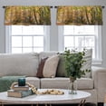 thumbnail image 5 of LALILO Kitchen Curtain Valance Spring Bouquet Floral Color Rod Pocket Window Curtain 52"x 18" Set of 2, 5 of 7