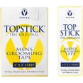 thumbnail image 2 of Topstick Men's Clear Double Sided Grooming Tape Bundle - (1 Box of 50 Strips) 1 x 3 & (1 Box of 50 Strips) 1/2 x 3, 2 of 2
