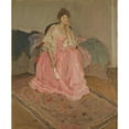 thumbnail image 2 of Frederick Carl Frieseke 12x14 Gold Ornate Wood Frame and Double Matted Museum Art Print Titled - Lady in Pink (1902), 2 of 4
