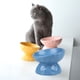 thumbnail image 3 of Cuencos elevados de cerámica para gatos, cuenco inclinado para comida para gatos, platos de alimentación para mascotas de porcelana, protege la columna vertebral de las mascotas, 3 of 5