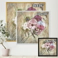 thumbnail image 4 of Designart 'Iris Bouquet Floral Design With Peacock Feather' Traditional Framed Canvas Wall Art Print, 4 of 5