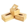 thumbnail image 2 of Caja de pañuelos de madera Caja de papel Caja de almacenamiento de escritorio multifuncional Caja de papel publicitaria creativa Caja de pañuelos para automóvil, 2 of 2