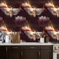 thumbnail image 2 of Peel and Stick Wallpaper 17.7in x 9.8ft Lace Patterned Moth Hovering Pink White Contact Paper Vinyl Waterproof Self Adhesive Wall Paper for Bedroom Shelf Cabinet Renter Friendly, 2 of 8