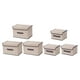 thumbnail image 4 of 3 juegos de cajas de almacenamiento plegables con tapa, organizador de ropa para armario., 4 of 7