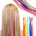 thumbnail image 2 of Extensiones de cabello de colores glamliosos de 20 pulgadas para niños sintéticas, 2 of 9