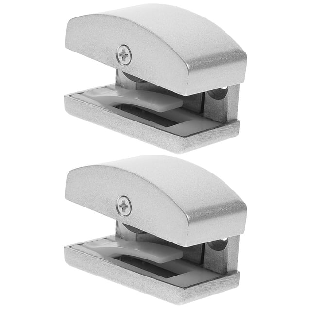 BRIGHTFUFU 2 piezas de la puerta de ducha Guías inferiores Puerta de vidrio Guías de puerta de ducha para puertas correderas