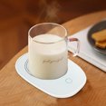 thumbnail image 4 of PATLOLLAV Coffee Mug Warmer, USB Warm Cup Pad, Beverage Cup Warmer Non-slip Cup Heater Warmer Coaster,55 Degrees Constant Temperature Cup Pad for Tea Water Cocoa Soup Milk Desk Home Office, 4 of 5