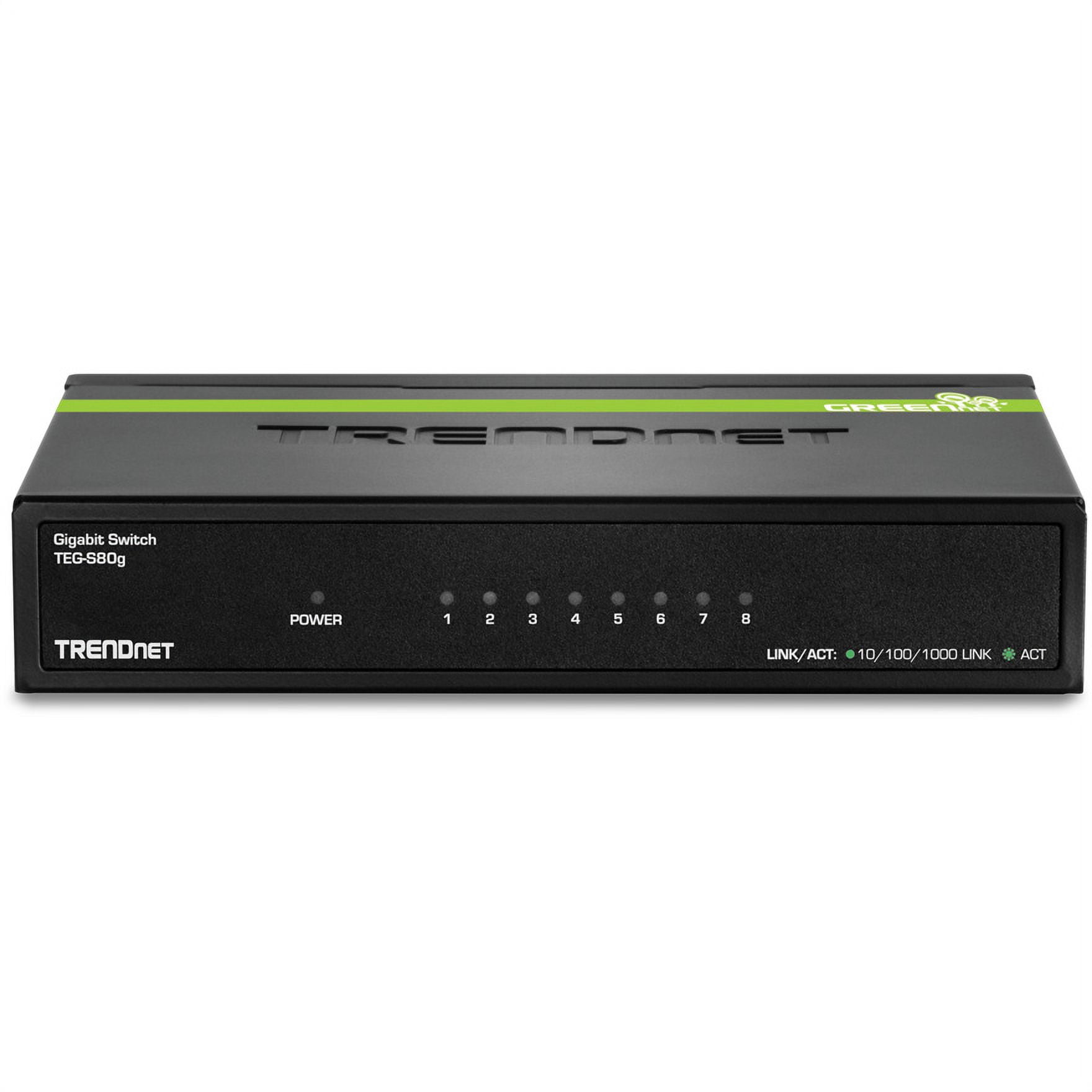 TRENDnet 8-Port Gigabit GREENnet Switch - 8 x 10/100/1000Base-T