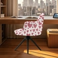thumbnail image 4 of FOR U DESIGNS Heart Print Dining Chair Cover Breathable Chair Seat Slipcovers Reusable Modern Curved Back Armrests Chairs Protector for Bedroom Living Room Banquet, 4 of 8