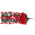 thumbnail image 3 of Guirnalda de flores artificiales para colgar en la pared, simulación de vid floral, oficina en casa, flor falsa, ratán, rojo kenally HA8140-05B, 3 of 6