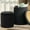 Black, variant on Korser Round Ottoman with Storage Set of 2,Corduroy for Living Room,Bedroom,Ivory White
