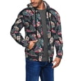 thumbnail image 2 of Honeii Colorful Tropical Leaves Print Hoodies for Men, Pullover & Full Zip, Breathable Zip up Hoodie, Sweatshirt-3X-Large, 2 of 5