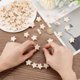 thumbnail image 5 of 150 cuentas de madera con forma de estrella, cuentas de madera natural, cuentas espaciadoras con forma de estrella de cinco puntas, cuentas de madera sin terminar., 5 of 5