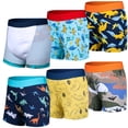 thumbnail image 1 of BIG ELEPHANT Paquete de 6 Pantalones de Entrenamiento de Algodón para Ir Al Baño para Niños Pequeños, Ropa Interior Unisex Suave y Absorbente Estilo Bóxer para Niños y Niñas, Tallas 2-5 Años, 1 of 13