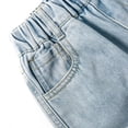 thumbnail image 6 of KIDSCOOL SPACE Girl Boy Jeans,Kid Ripped Casual Elastic Waist Denim Pants,Light Blue,5-6 Years, 6 of 6