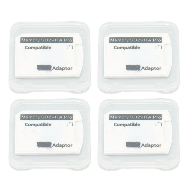 4 adaptadores de tarjeta de memoria para PSV, microadaptadores de tarjeta de almacenamiento para PS Vita 1000 2000 y PS TV.