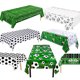 thumbnail image 2 of Mantel desechable para fiesta de fútbol para niños, suministros de decoración de partidos deportivos, color verde y blanco, 2 of 5