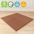 thumbnail image 6 of ECR4Kids SoftZone Play Patch Activity Mat Squares, Modular Playmat, Chocolate, 4-Pack, 6 of 9
