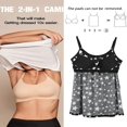 thumbnail image 2 of CHUANK Débardeurs avec Soutien-Gorge Intégré pour Femmes Bretelles Spaghetti Réglables Débardeur Sans Manches Été, 2 of 6