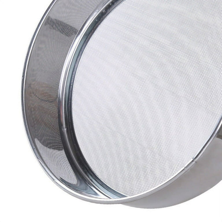 60 Mesh Screen Stainless Steel Flour Sieve Kitchen Baking Tools Durable Handheld Screen Mesh Strainer Oil Strainer Colander