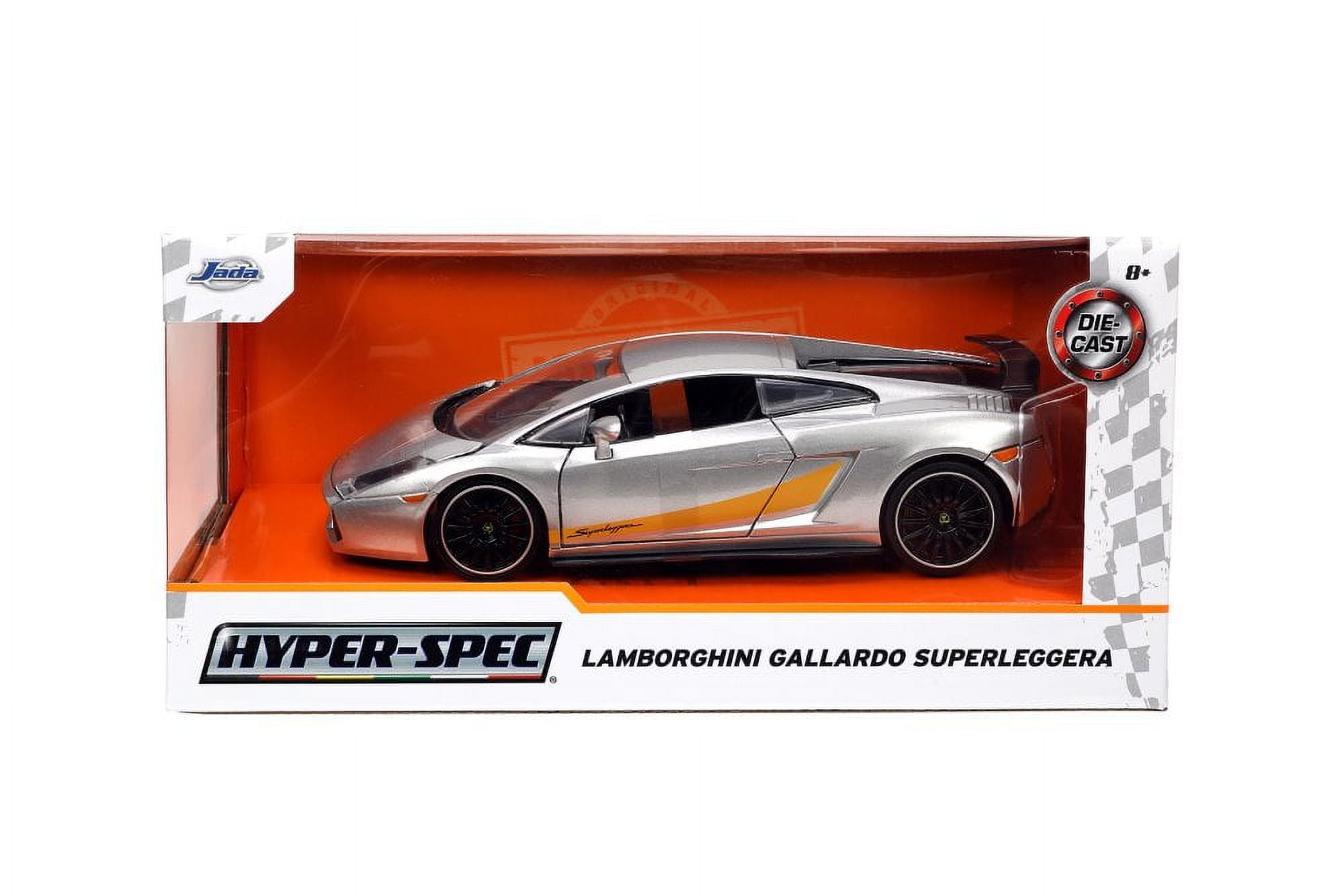JADA 1/24 – Lamborghini Gallardo Superleggera – Diecast Argenté – Échelle 1:24 – Réf 34027