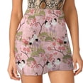 thumbnail image 4 of Japanese Garden In Pink Women's skirt Aesthetic skirts New Fashion Short Skirts Japanese Garden Japanes Garden Pink Birds, 4 of 7