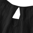 thumbnail image 5 of Bovemsi Women's Cotton Linen Camisole - Solid Color Pleated Sleeveless Vest, Versatile for Outer/Inner Wear, Black Base Layer, 5 of 7