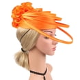 thumbnail image 7 of TRUBKH Hats for Tea Party Fascinators for Women Tea Party Hat Tea Party Hats for Women Women's Fascinators Tea Hats for Women Fascinator Hat Orange One Size, 7 of 7